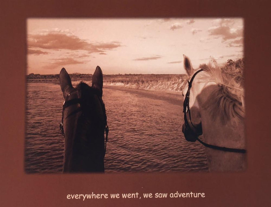 Sympathy Horse Greeting Card - Everywhere we went, we saw adventure