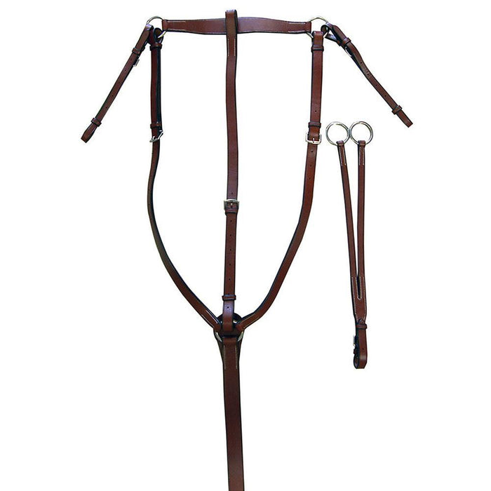 Exselle Elite Traditional Hunt Breastplate - with Standing and Running Martingale