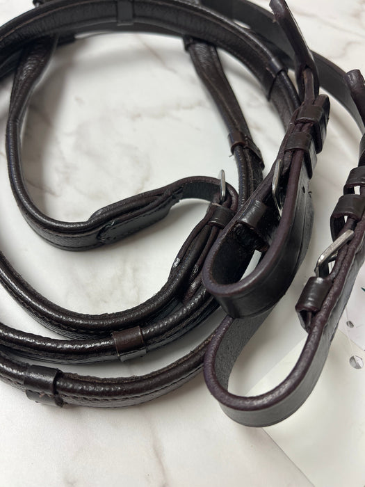 Extra Long Leather Stop Reins w/Buckles - 5/8