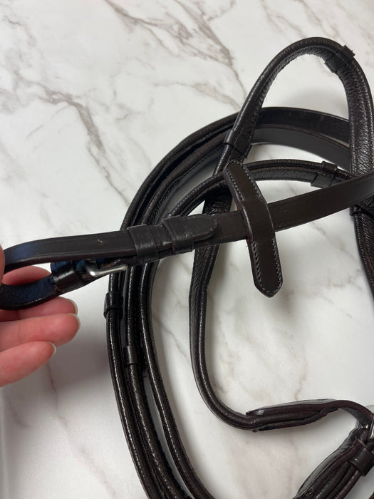 Extra Long Leather Stop Reins w/Buckles - 5/8