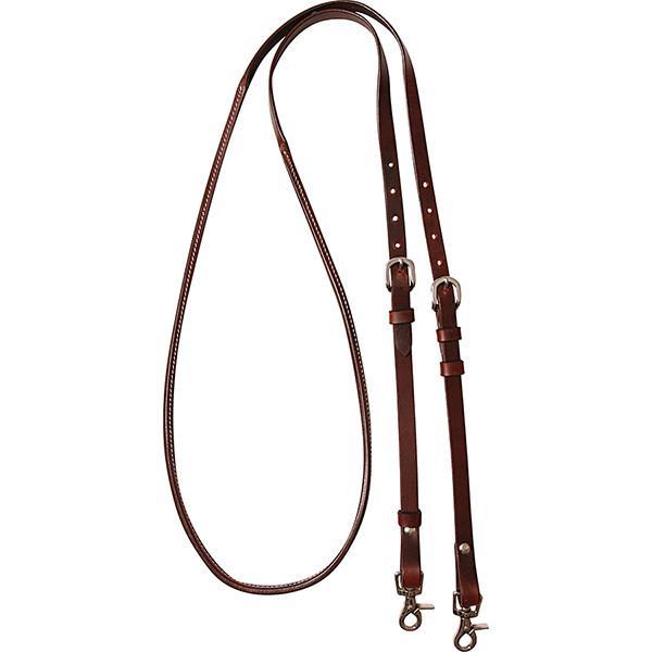 Cashel Adjustable Rolled Barrel Rein Buckle and Keeper Snap Ends-1-inch main image 1