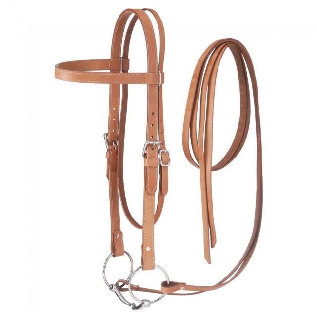 bridle horse gear Draft Horse Western Leather Bridle w/Reins & Bit — Warmblood Tack Store