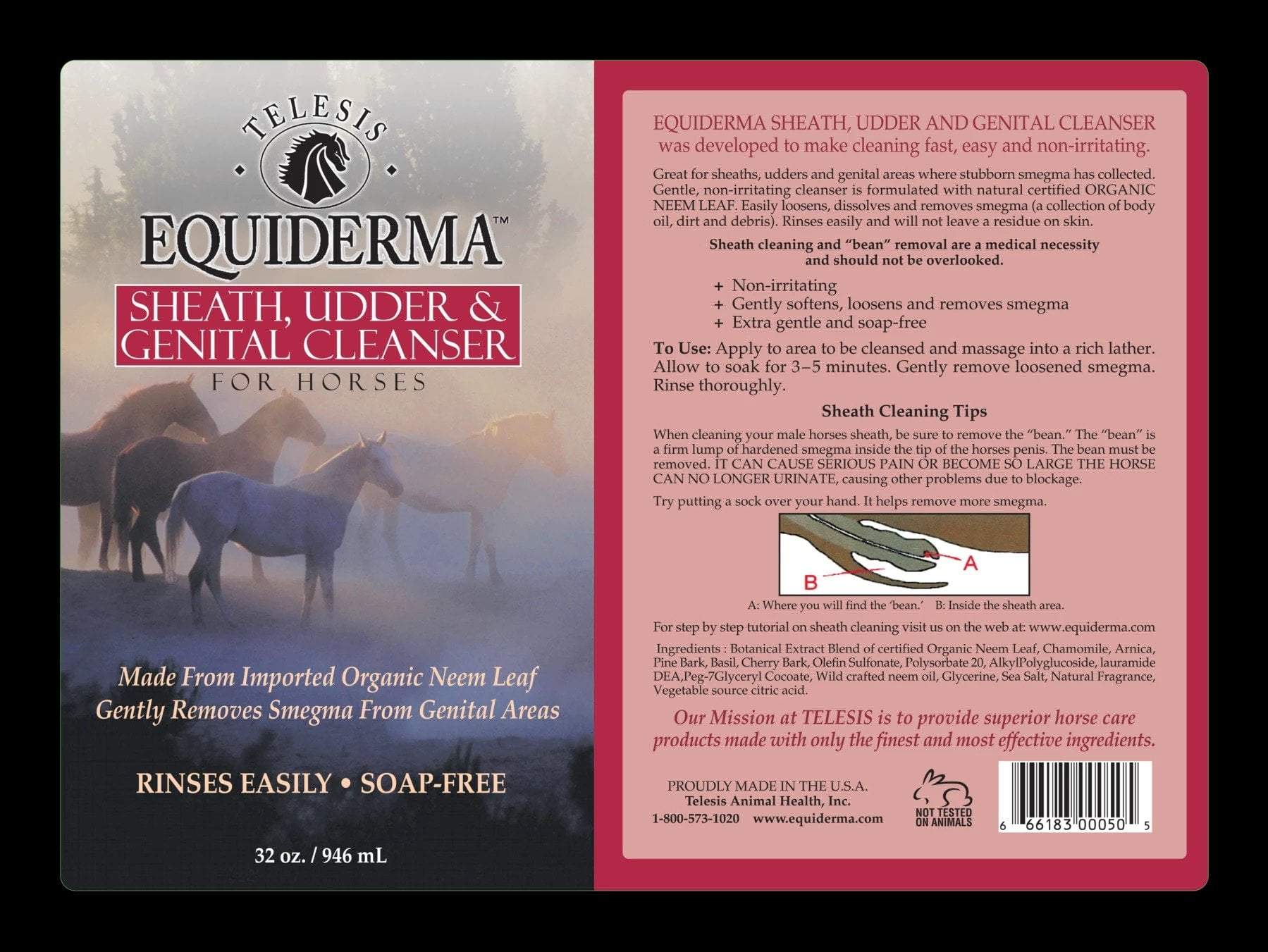 Equiderma Sheath Cleaner 32 oz — Warmblood Tack Store