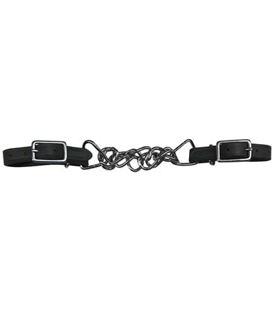 Leather & Chain Curb Strap