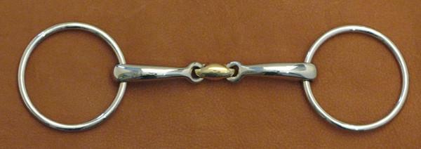 Loose Ring Snaffle w/Oval Link & Cuprium Mouth