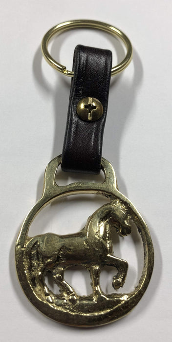 Leather Bit Keeper Horse Key Fob